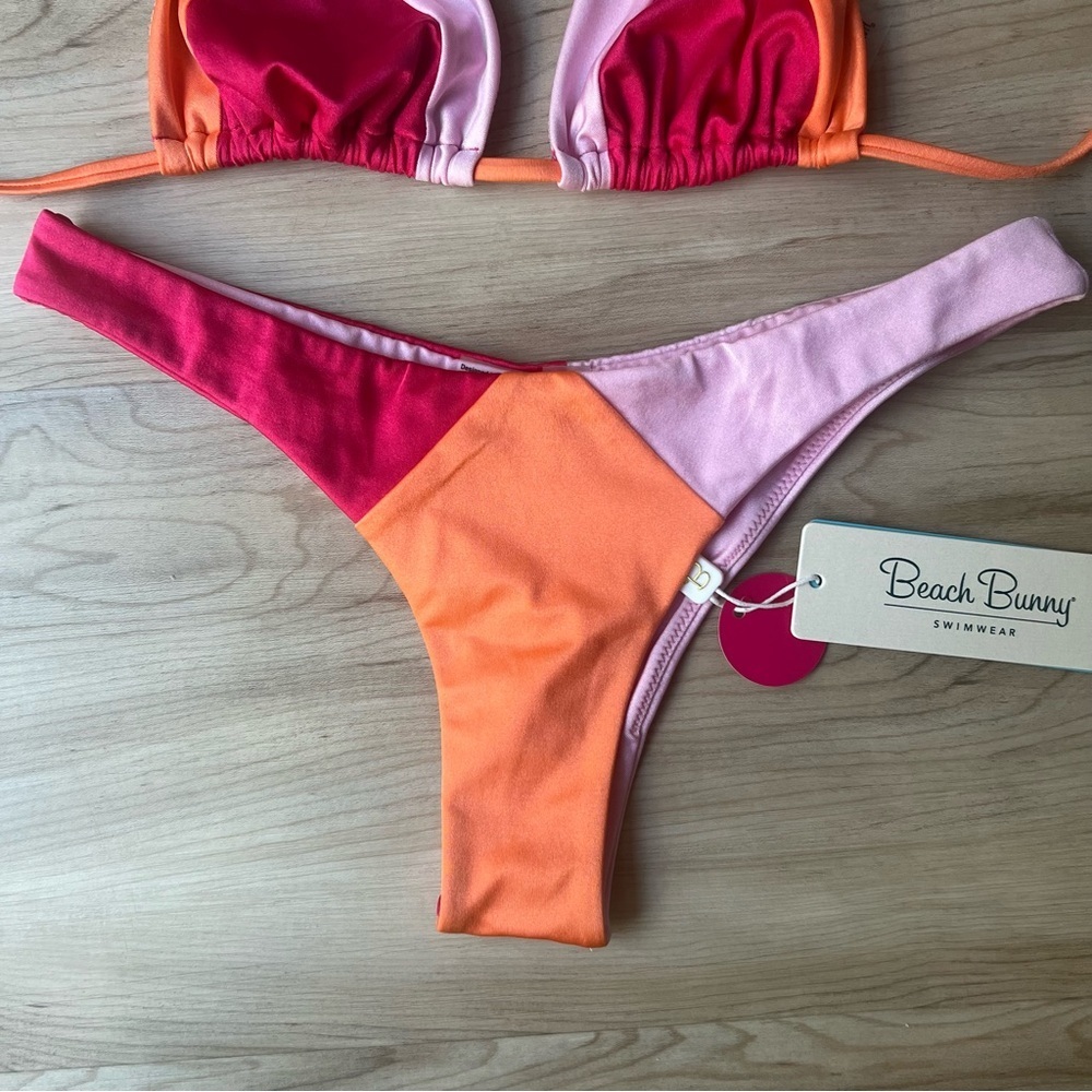 Beach Bunny Summer Haus Vibrant Colorblock Bikini - Picture 7 of 11